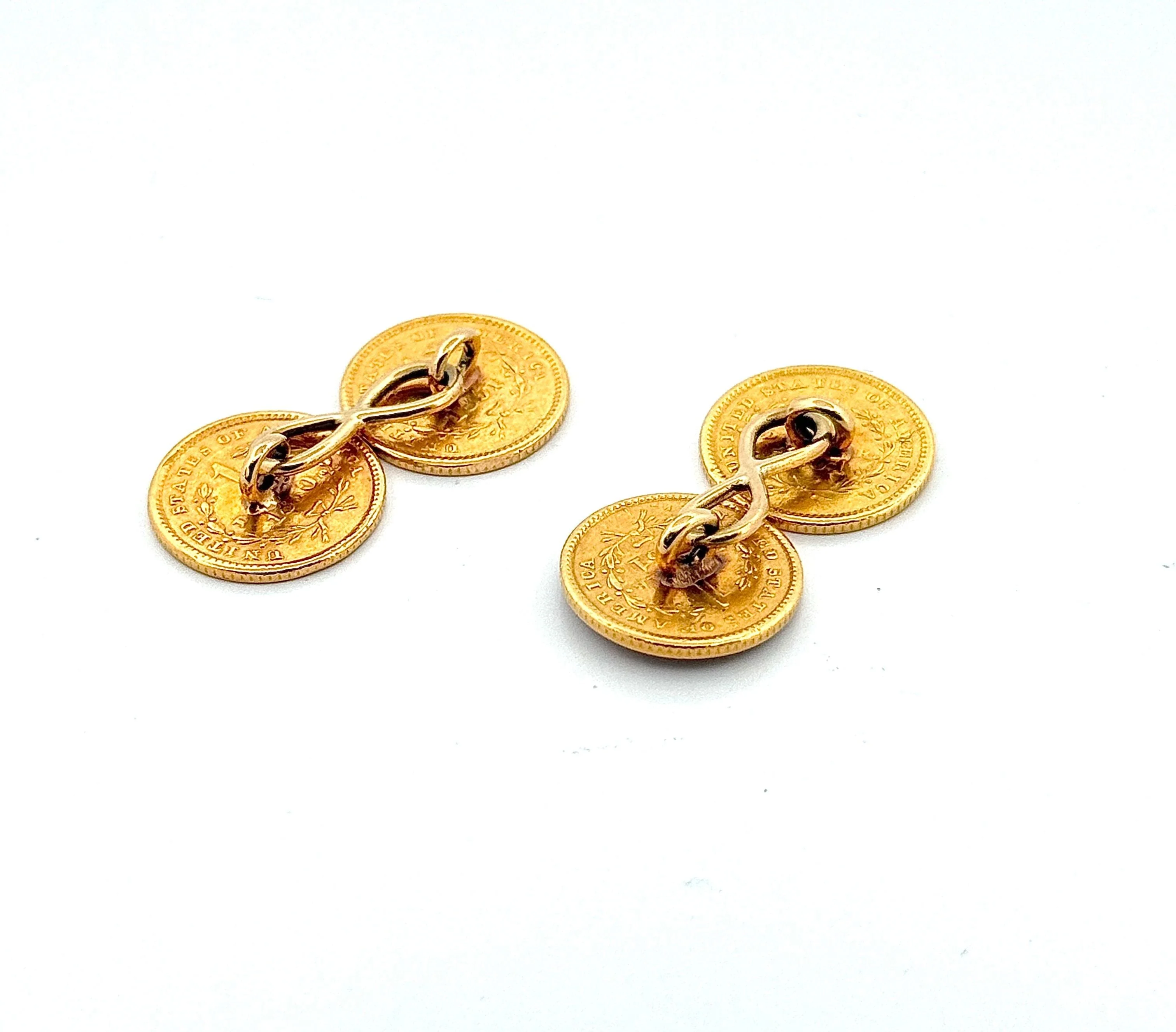 American 1 dollar coin cufflinks  - Image 4