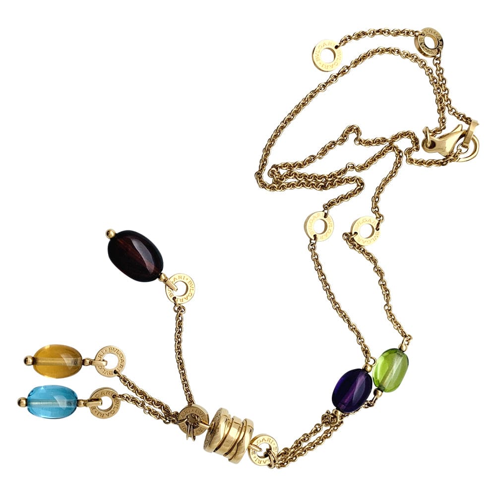 Necklace Bulgari, "B.Zero1" in yellow gold, colored stones. - Image 6