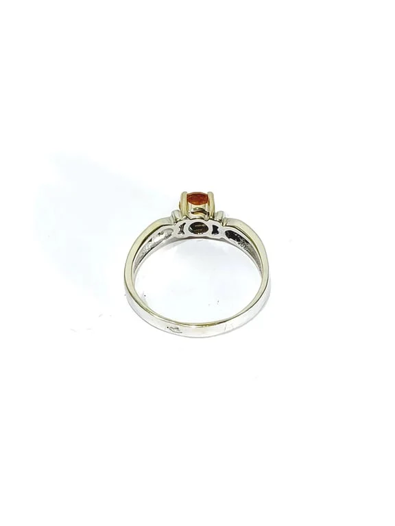 White Gold Ring, Diamonds and Citrine  - Image 9