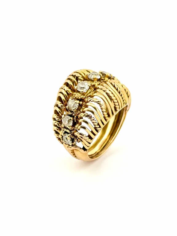 Antique 19th-century gold and diamond ring  - Image 5