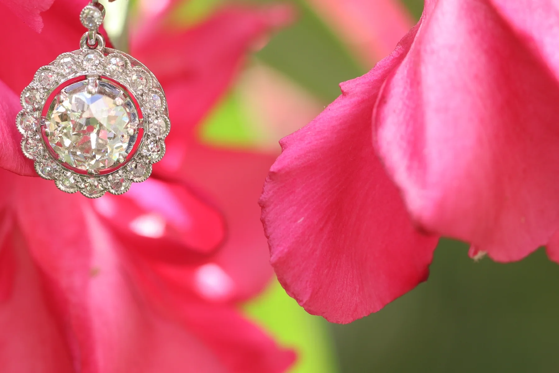 1920s Glamour: Deco Diamond Pendant  - Image 3