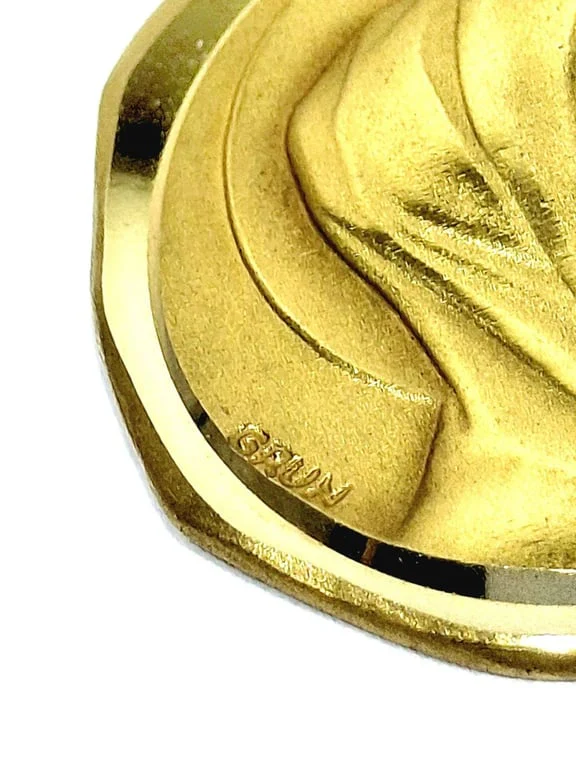 Augis - Medal Virgin Mary Mary / Our Lady of Lourdes 18 Carat Gold  - Image 12