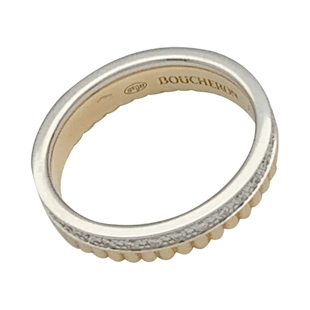 Ring Boucheron, "Quatre Radiant Edition Grosgrain", two golds and diamonds. - Image 3