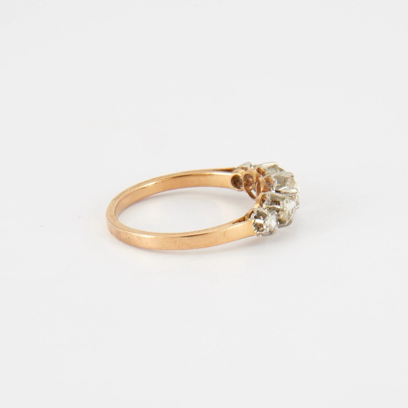 Garter ring in yellow gold, diamond - Image 3