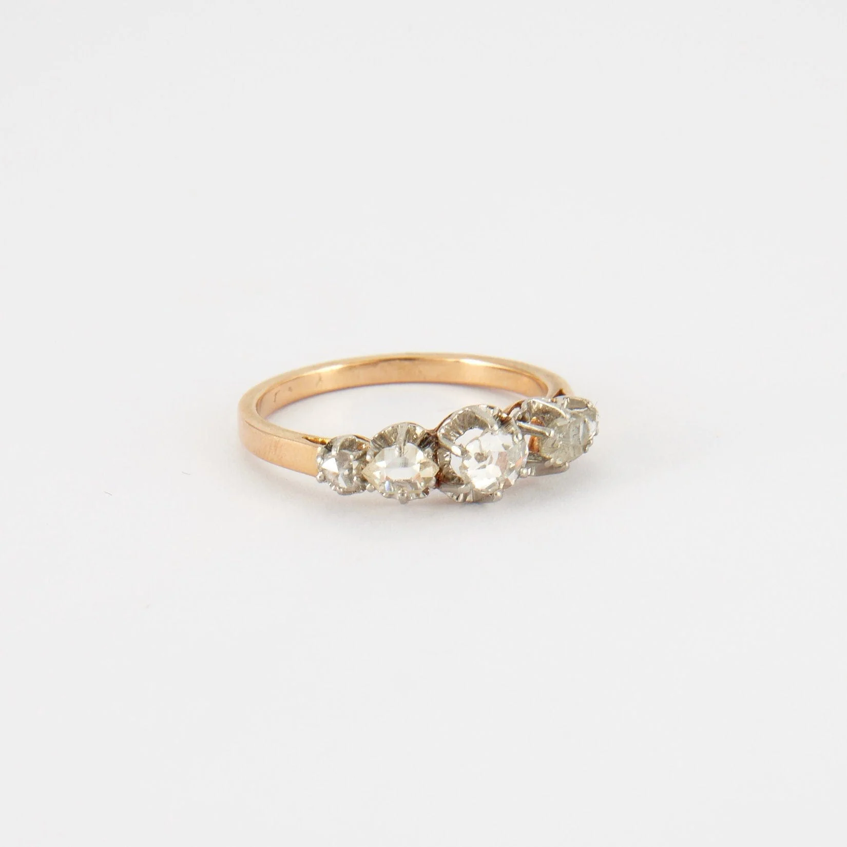 Garter ring in yellow gold, diamond - Image 4