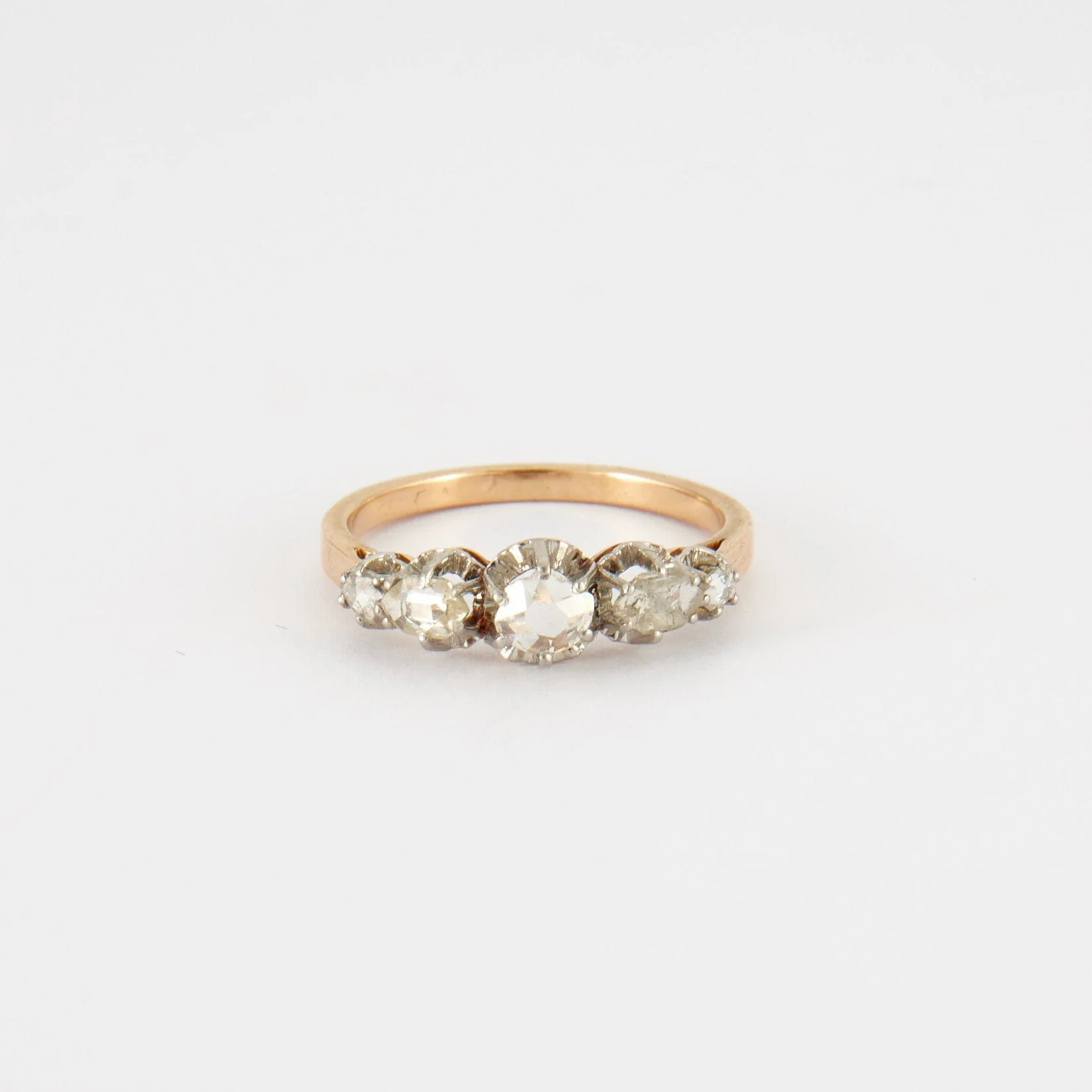 Garter ring in yellow gold, diamond - Image 5