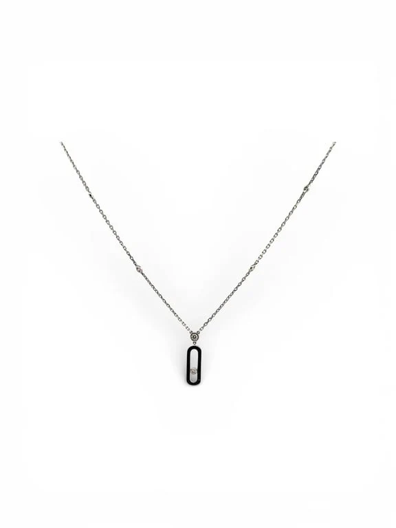 MESSIKA Move uno necklace in white gold and diamonds  - Image 3