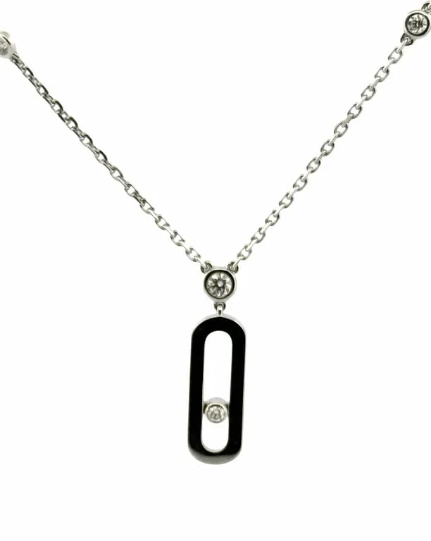 MESSIKA Move uno necklace in white gold and diamonds  - Image 4