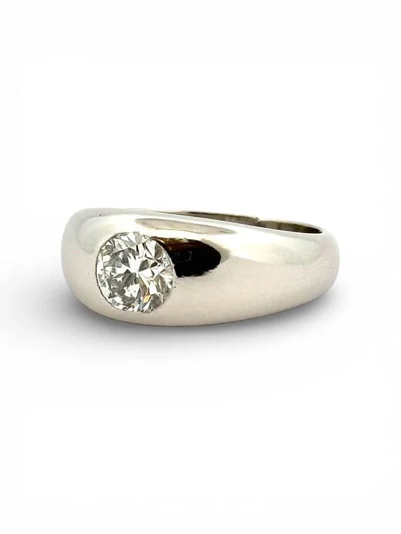 English shank ring branded Cartier in white gold and diamond  - Image 3