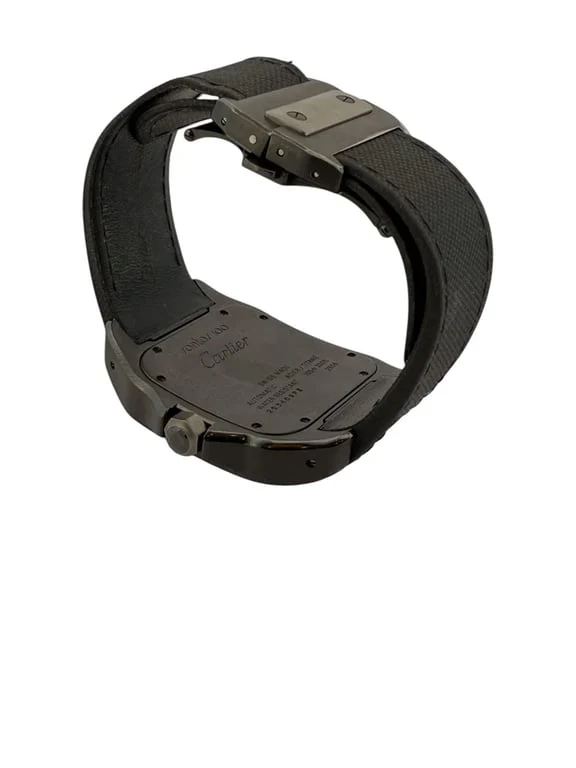 Santos 100 watch in steel and titanium Cartier  - Image 5