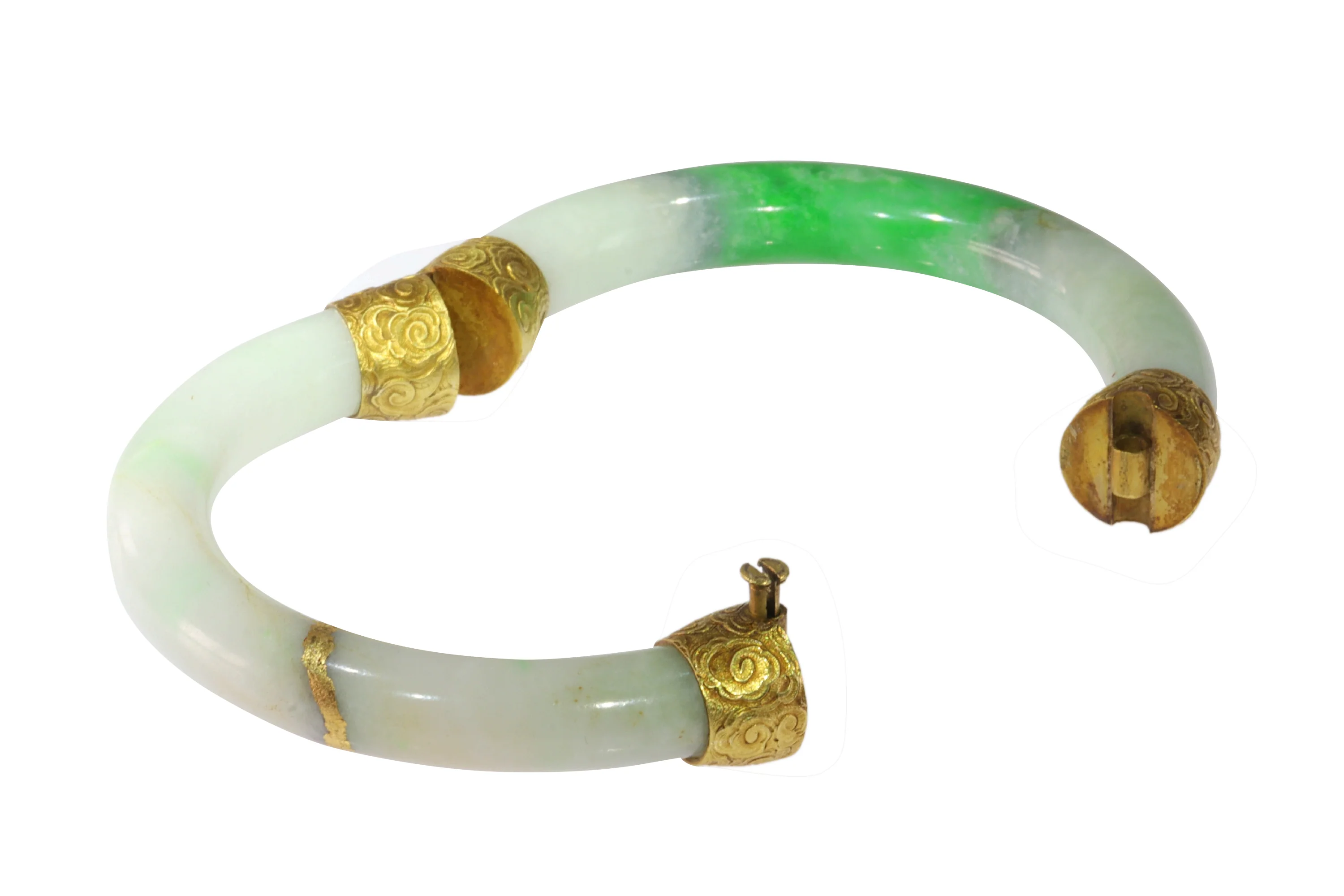 Vintage jade with 18-carat gold fittings: the silent chronicles of a Victorian bracelet  - Image 14