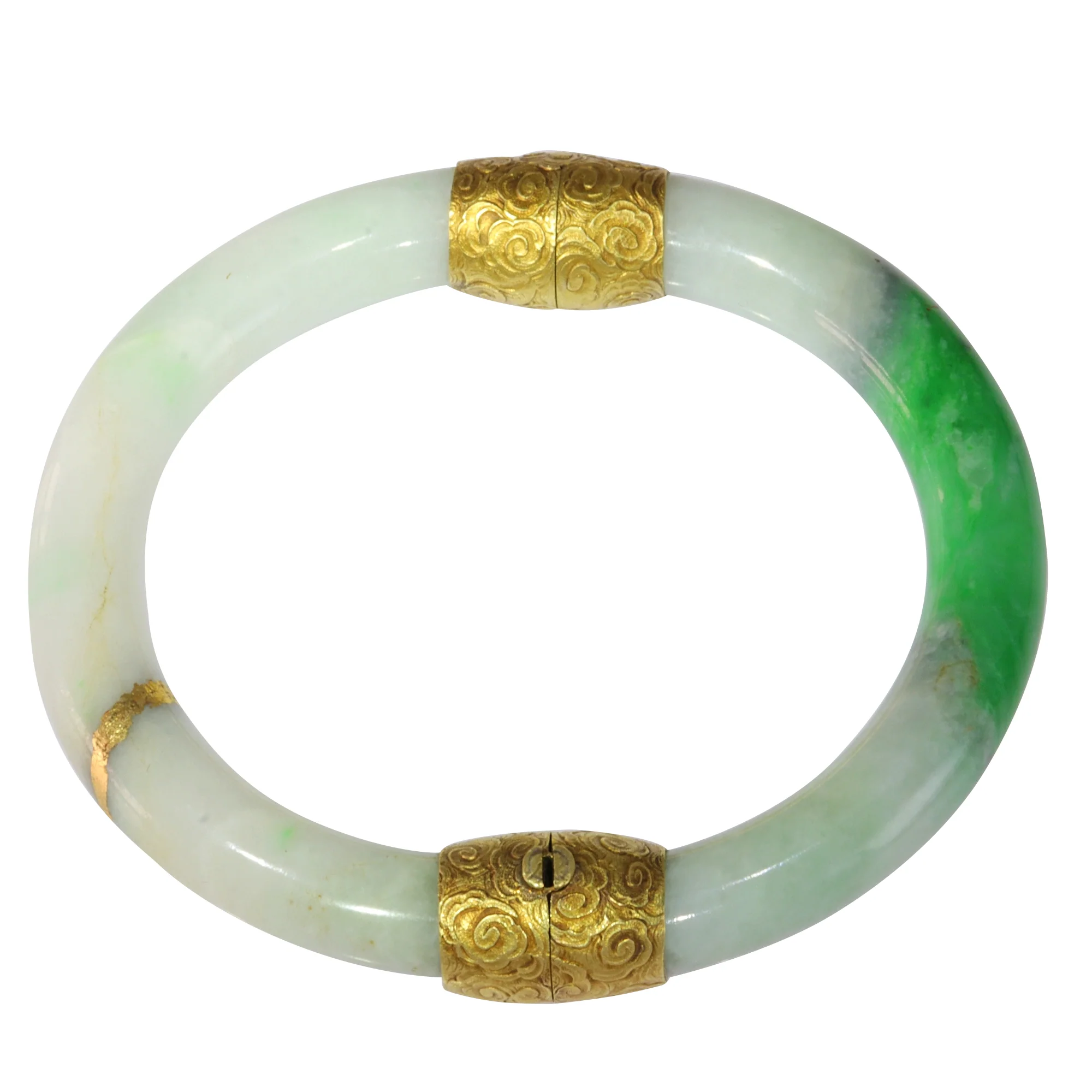 Vintage jade with 18-carat gold fittings: the silent chronicles of a Victorian bracelet  - Image 5