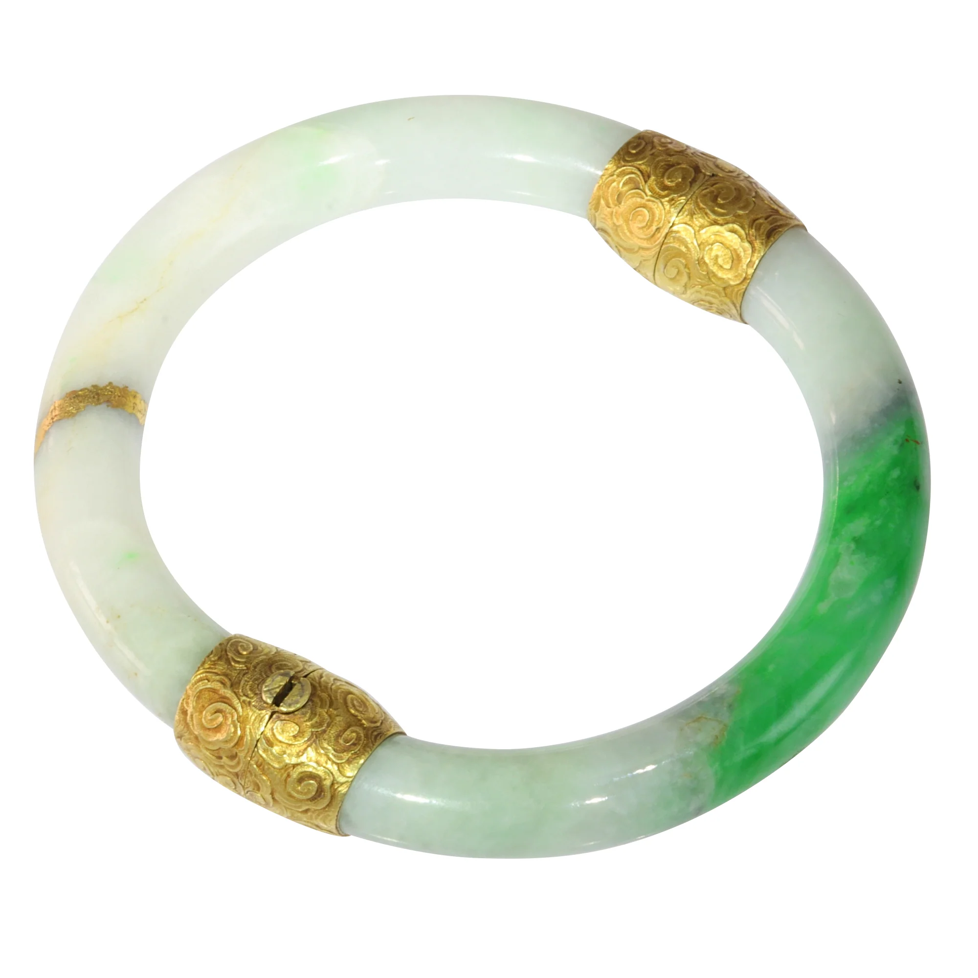 Vintage jade with 18-carat gold fittings: the silent chronicles of a Victorian bracelet  - Image 6