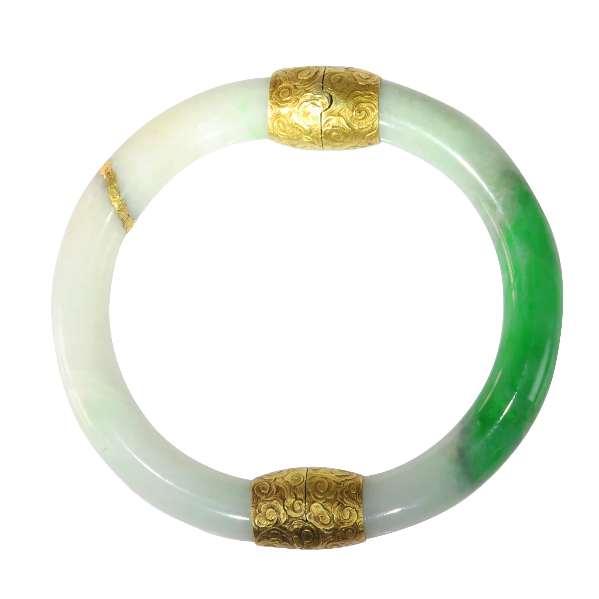 Vintage jade with 18-carat gold fittings: the silent chronicles of a Victorian bracelet  - Image 9