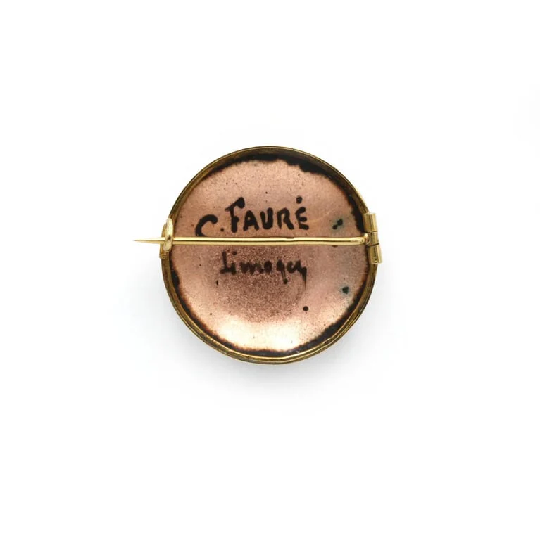 Pin - Yellow Gold & Email Limoges - Image 3