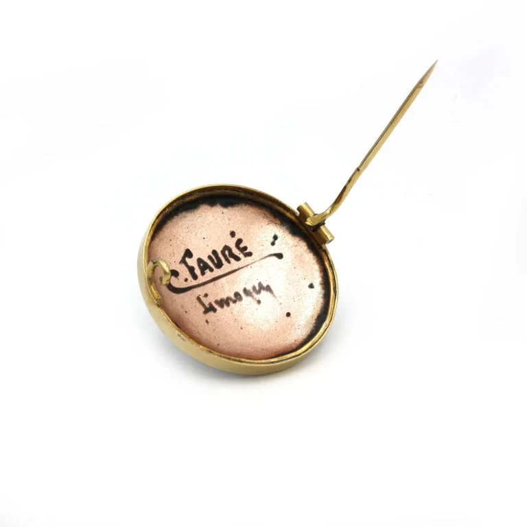 Pin - Yellow Gold & Email Limoges - Image 4