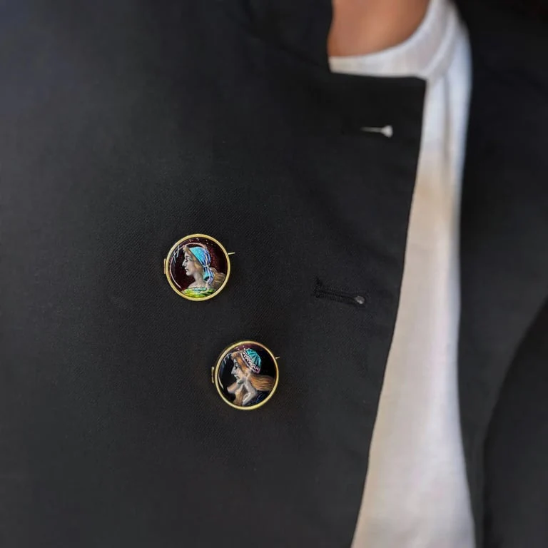 Pin - Yellow Gold & Email Limoges - Image 5