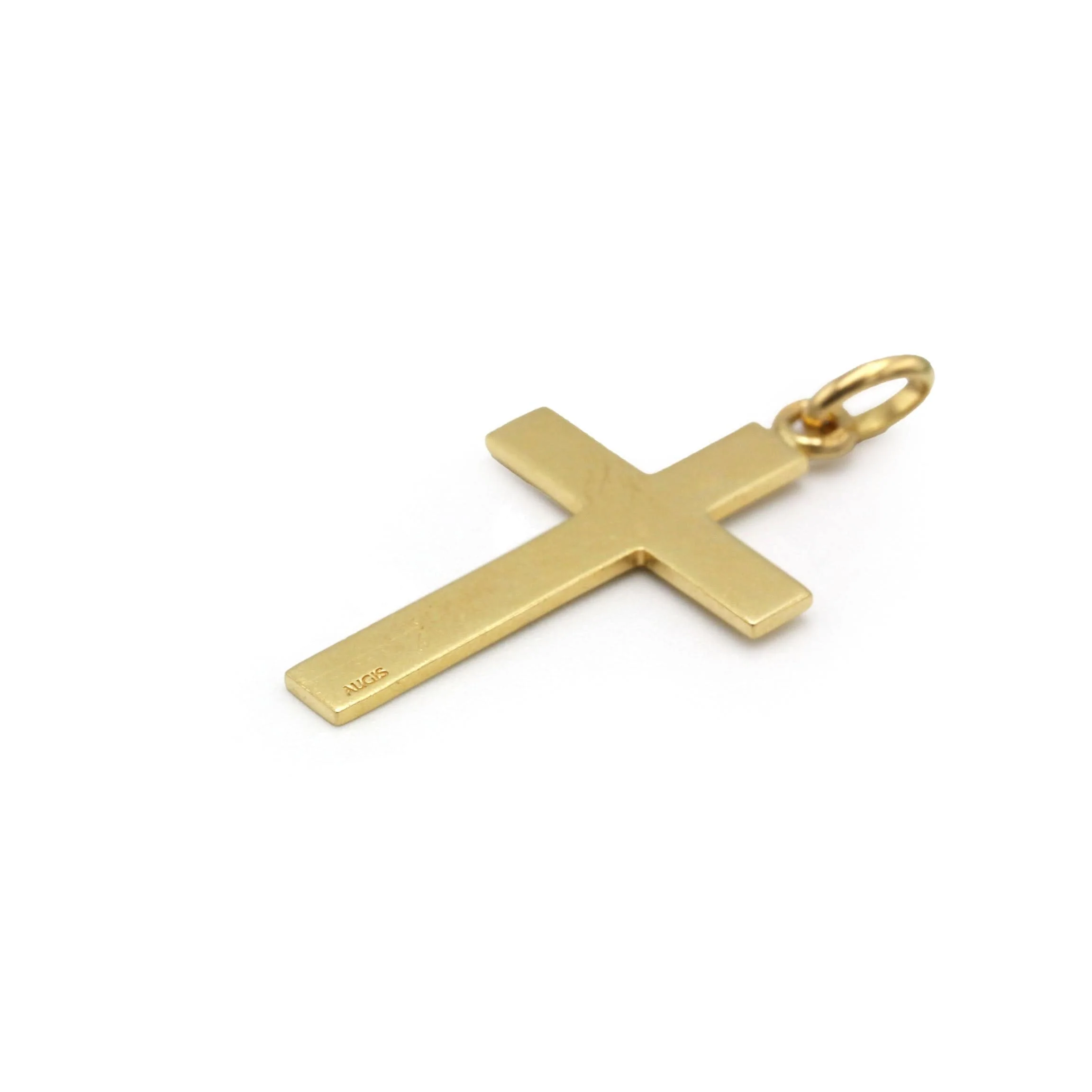 Yellow Gold Cross Pendant - AUGIS  - Image 3
