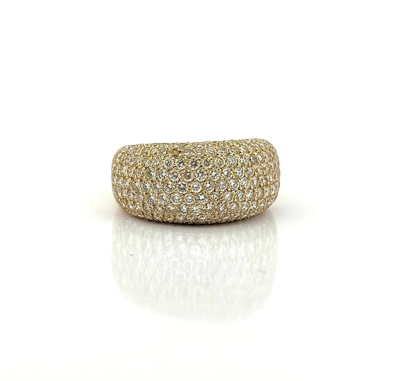full diamond band ring in 18-carat yellow gold  - Image 3