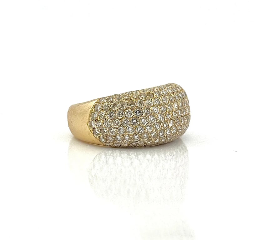 full diamond band ring in 18-carat yellow gold  - Image 4