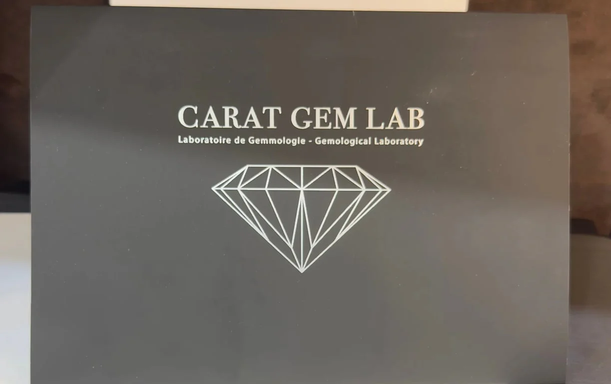 Solitaire in 18k white gold, Ceylon sapphire and diamonds  - Image 12