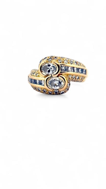 Domed ring Toi & Moi in yellow gold and diamonds  - Image 4