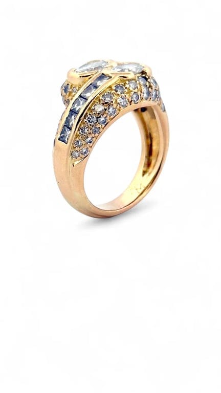 Domed ring Toi & Moi in yellow gold and diamonds  - Image 6