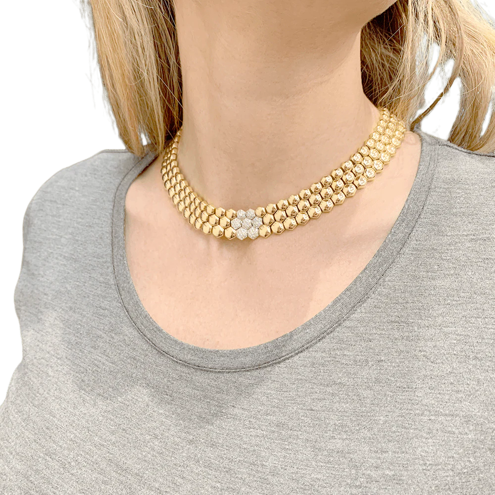 Necklace Piaget "Glancy" yellow gold, diamonds. - Image 4