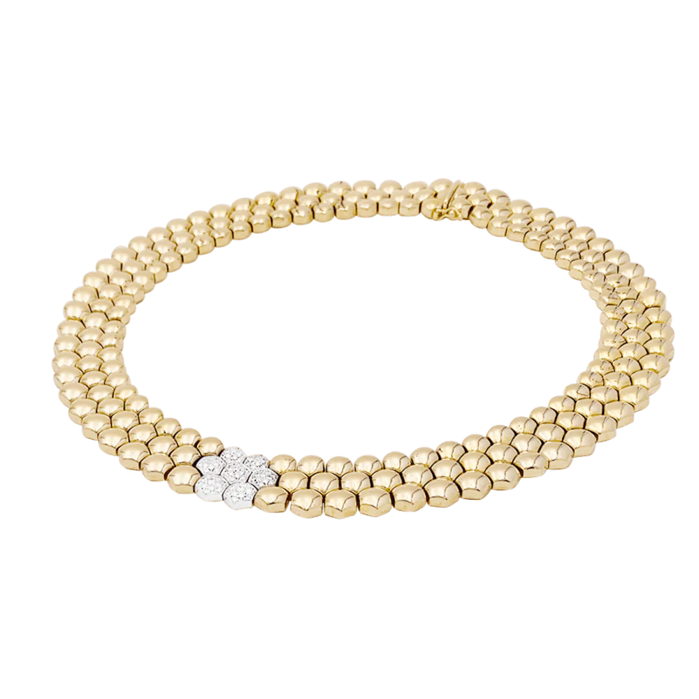 Necklace Piaget "Glancy" yellow gold, diamonds. - Image 5