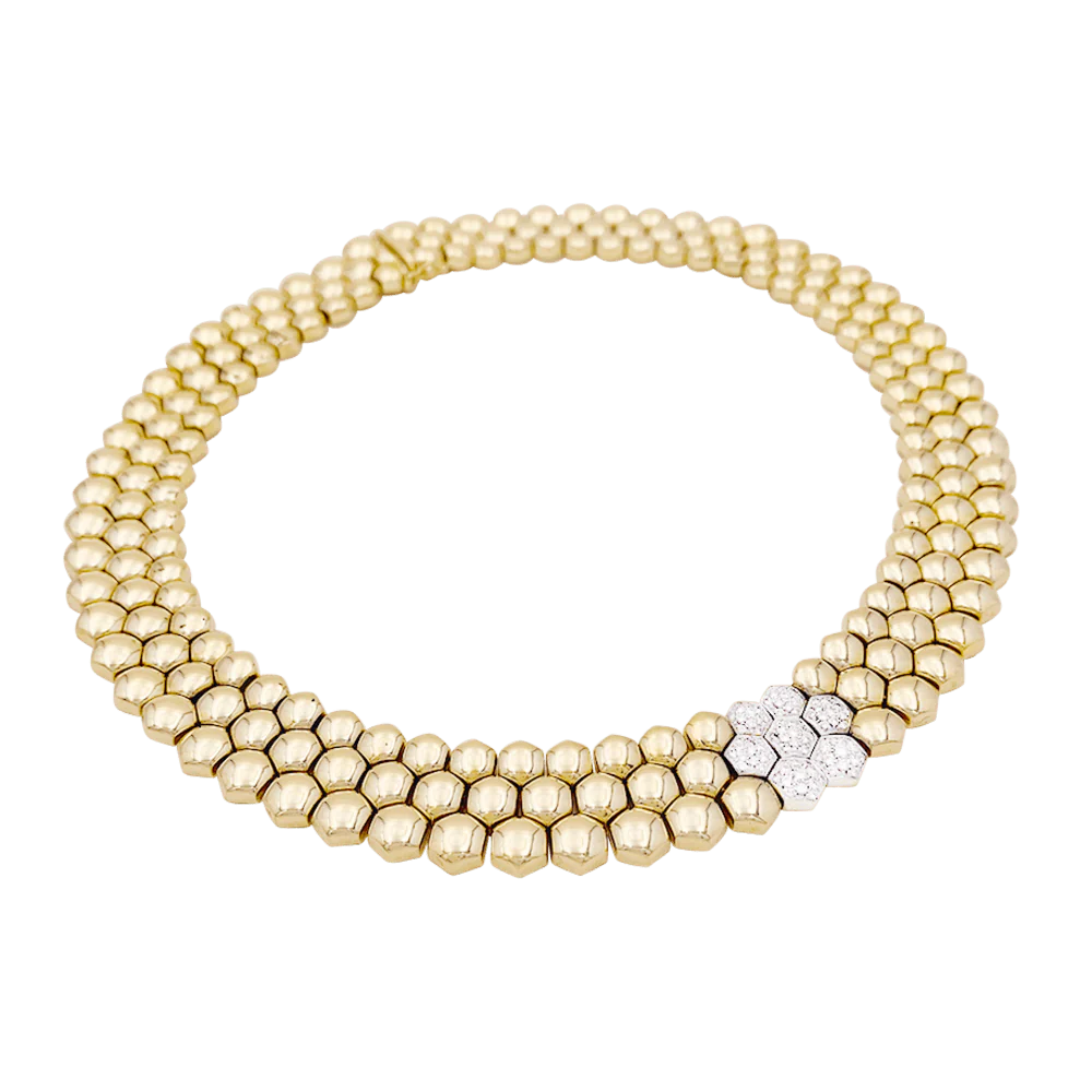Necklace Piaget "Glancy" yellow gold, diamonds. - Image 6
