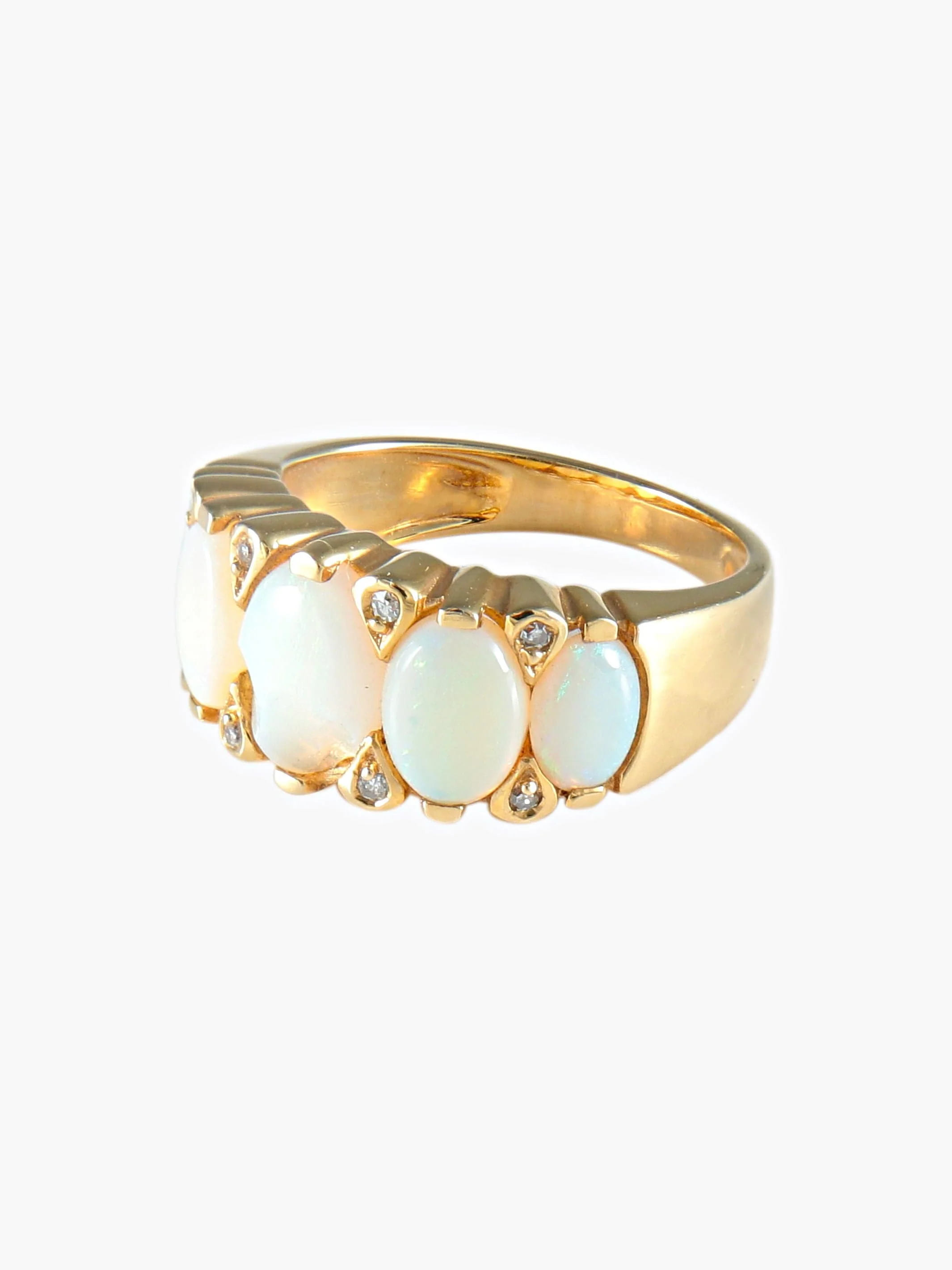 Opal Diamond Garter Ring - Image 3