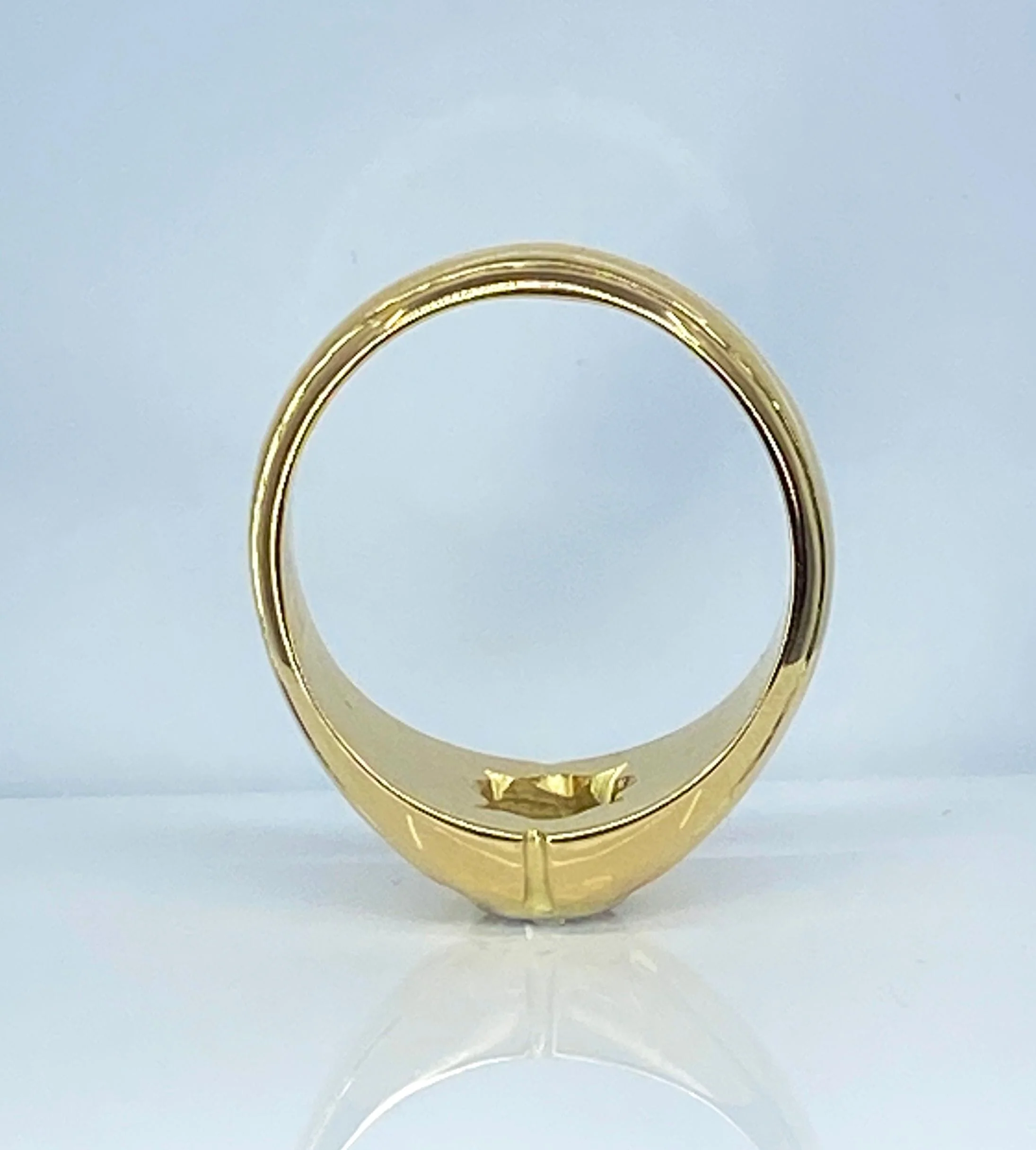 Yellow gold and diamond bangle ring - Image 10