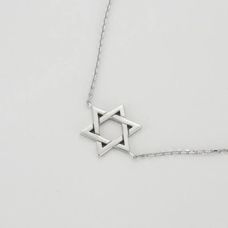 Star of David bracelet white gold - Image 6