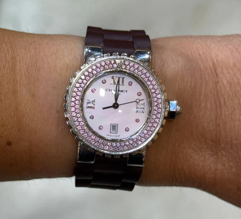 Watch Chaumet Class One pink sapphires and diamonds  - Image 3