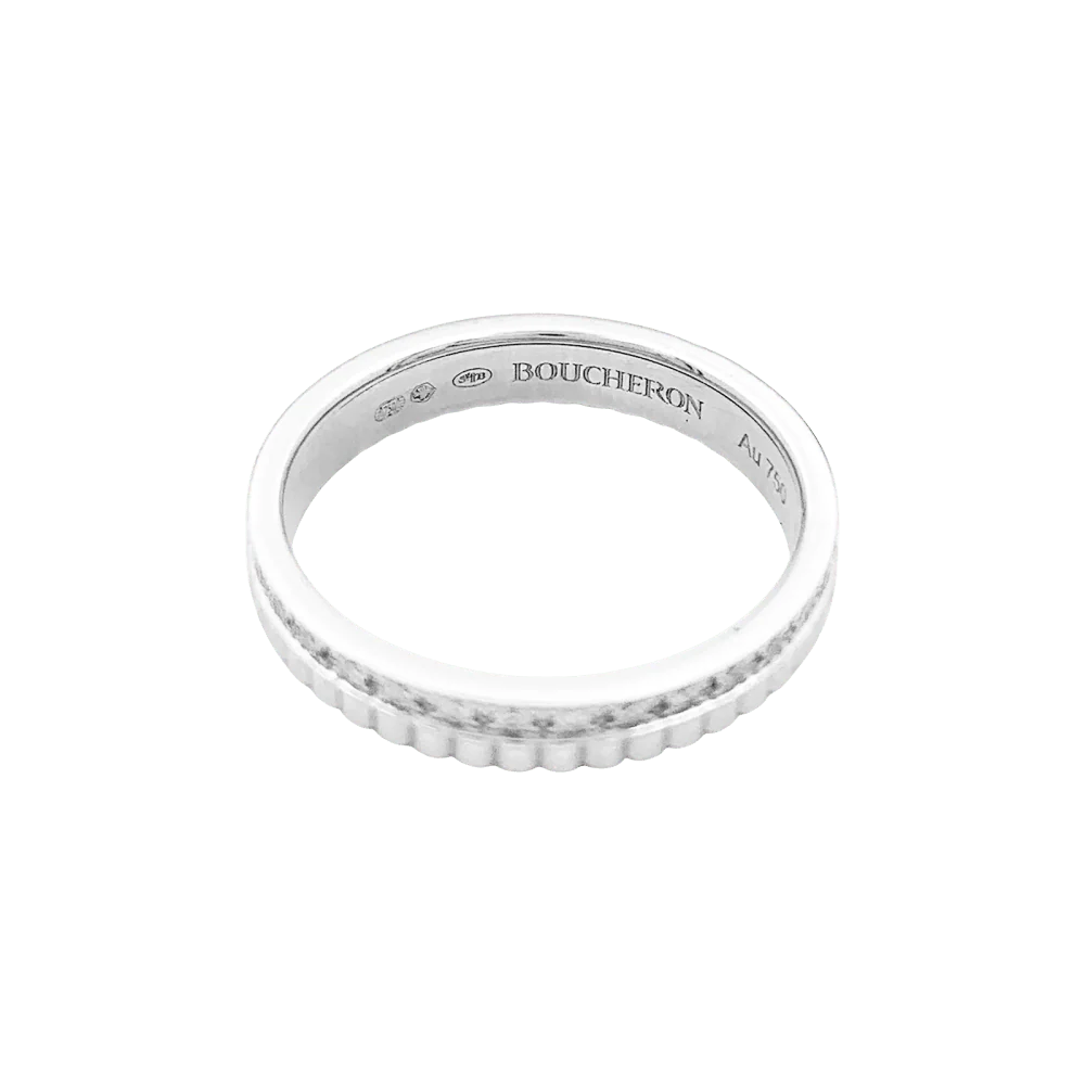 Wedding band Boucheron "Quatre Radiant Edition" white gold and diamonds. - Image 3