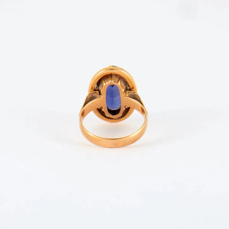 Amethyst Yellow Gold Ring - Image 6