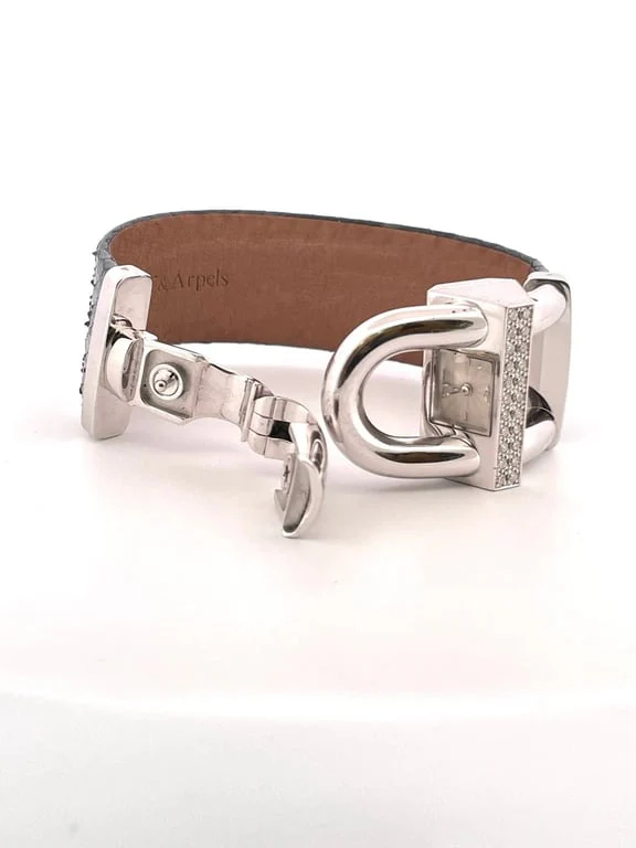 Van Cleef & Arpels Cadenas Watch in white gold and diamonds  - Image 8