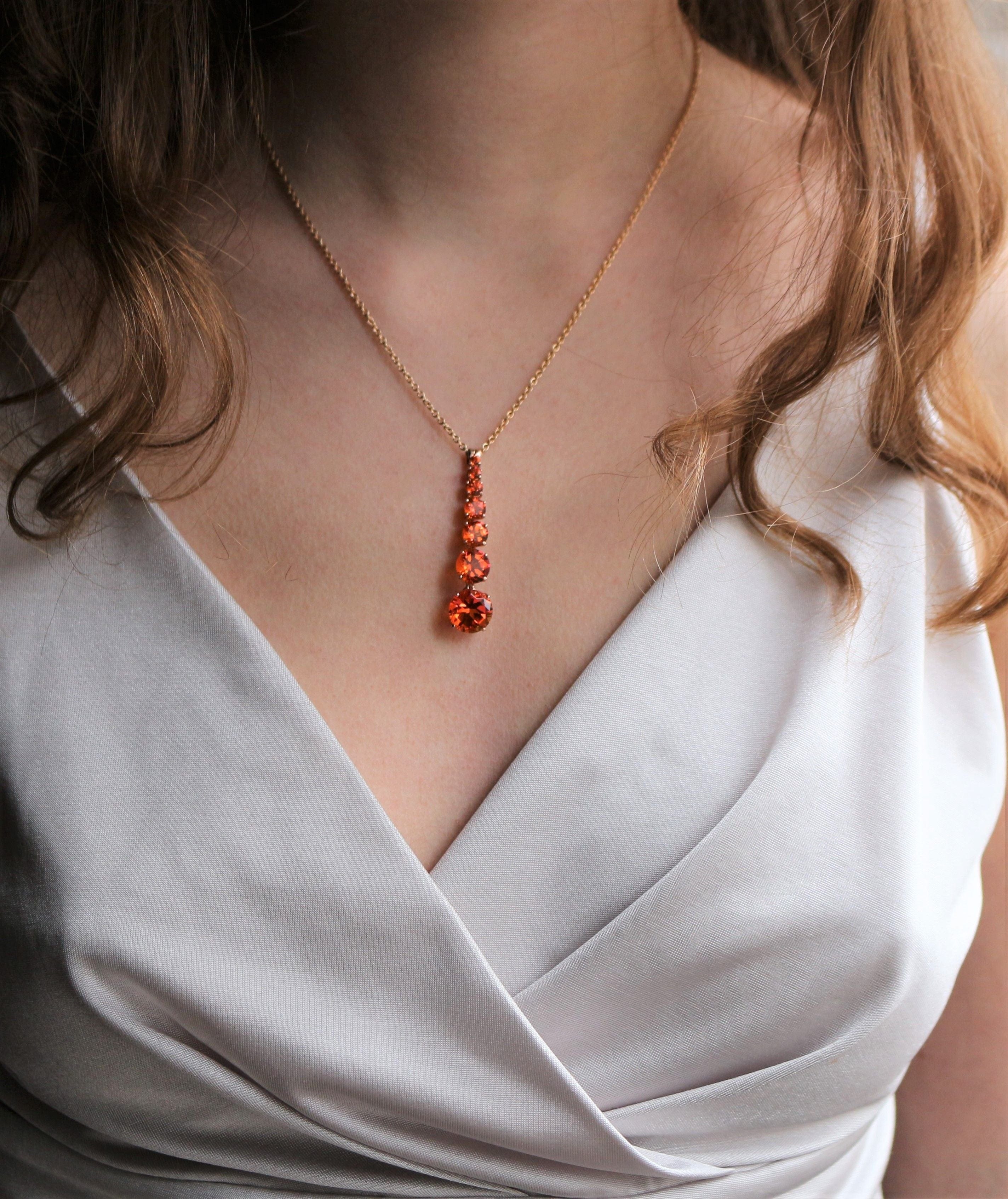 Falling topaz necklace - Image 8