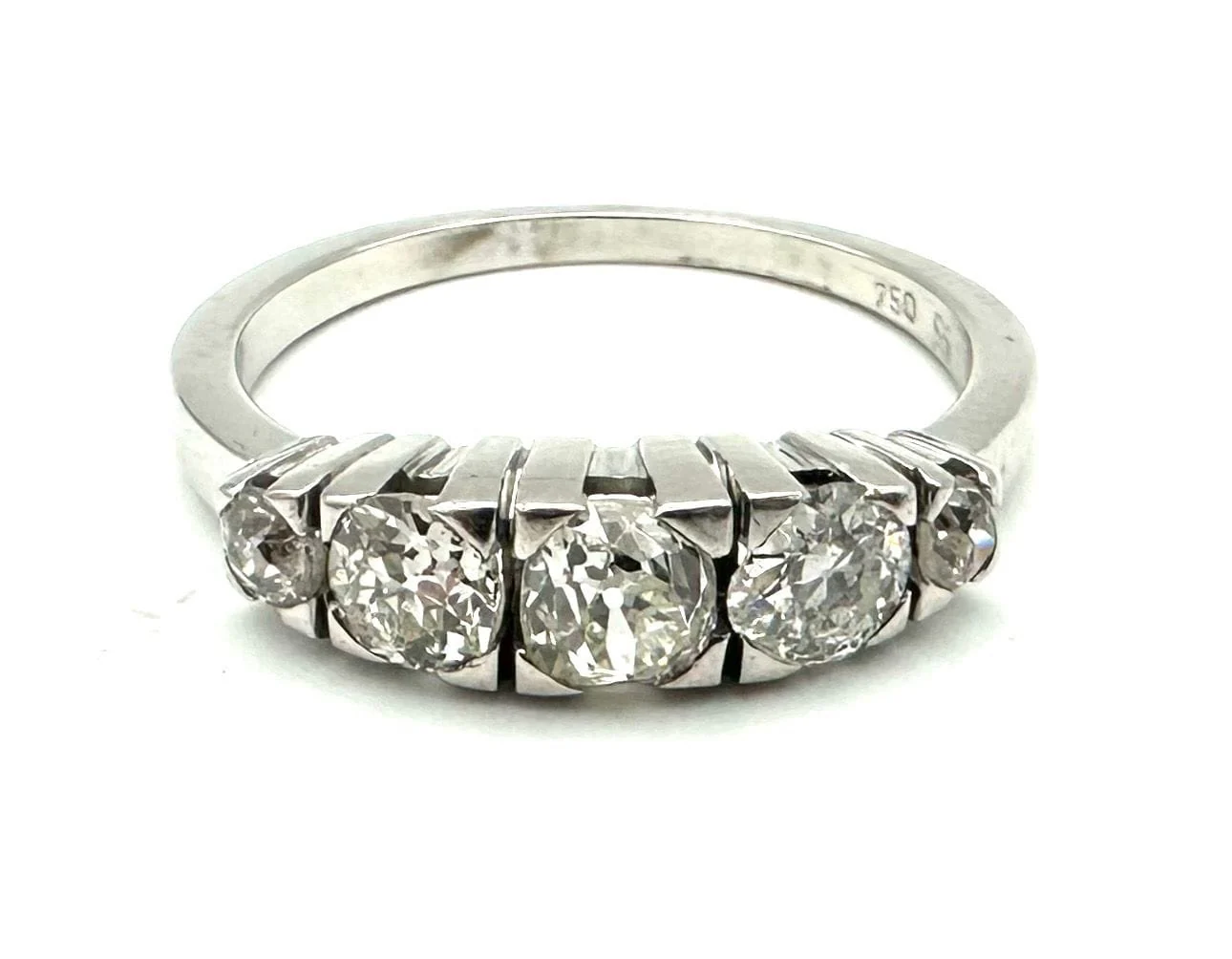 Garter ring circa 1950 gold and diamonds - Image 5