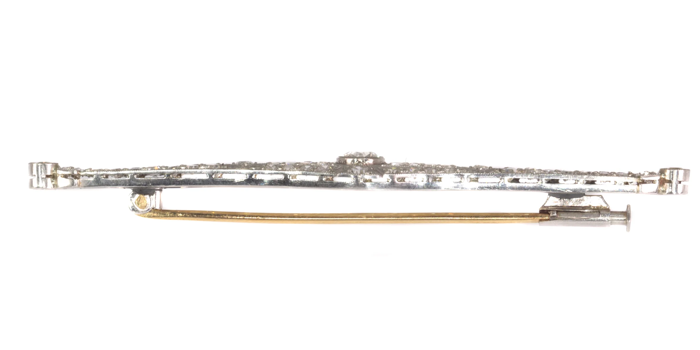 Timeless twenties: a sparkling Art Deco brooch in platinum  - Image 7