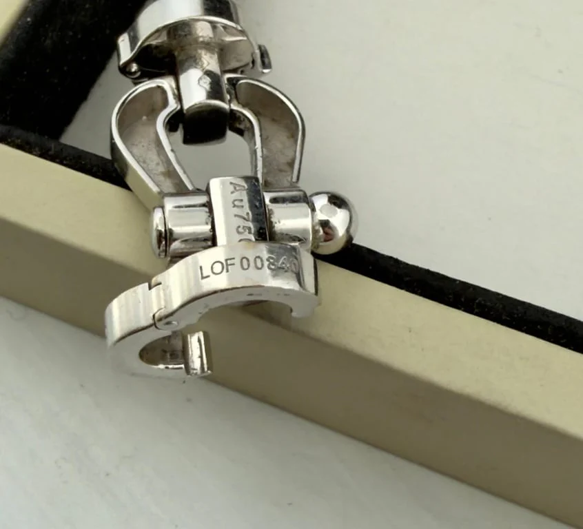 Fred Force 10 bracelet in white gold and steel  - Image 4