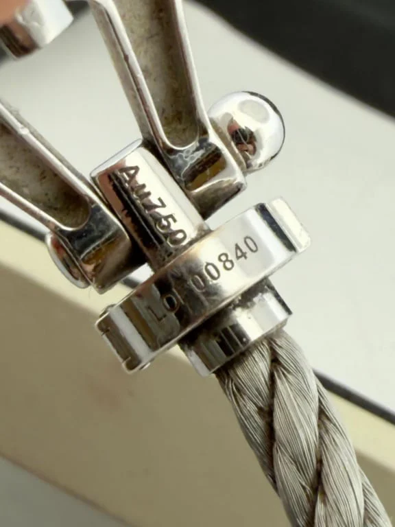 Fred Force 10 bracelet in white gold and steel  - Image 5