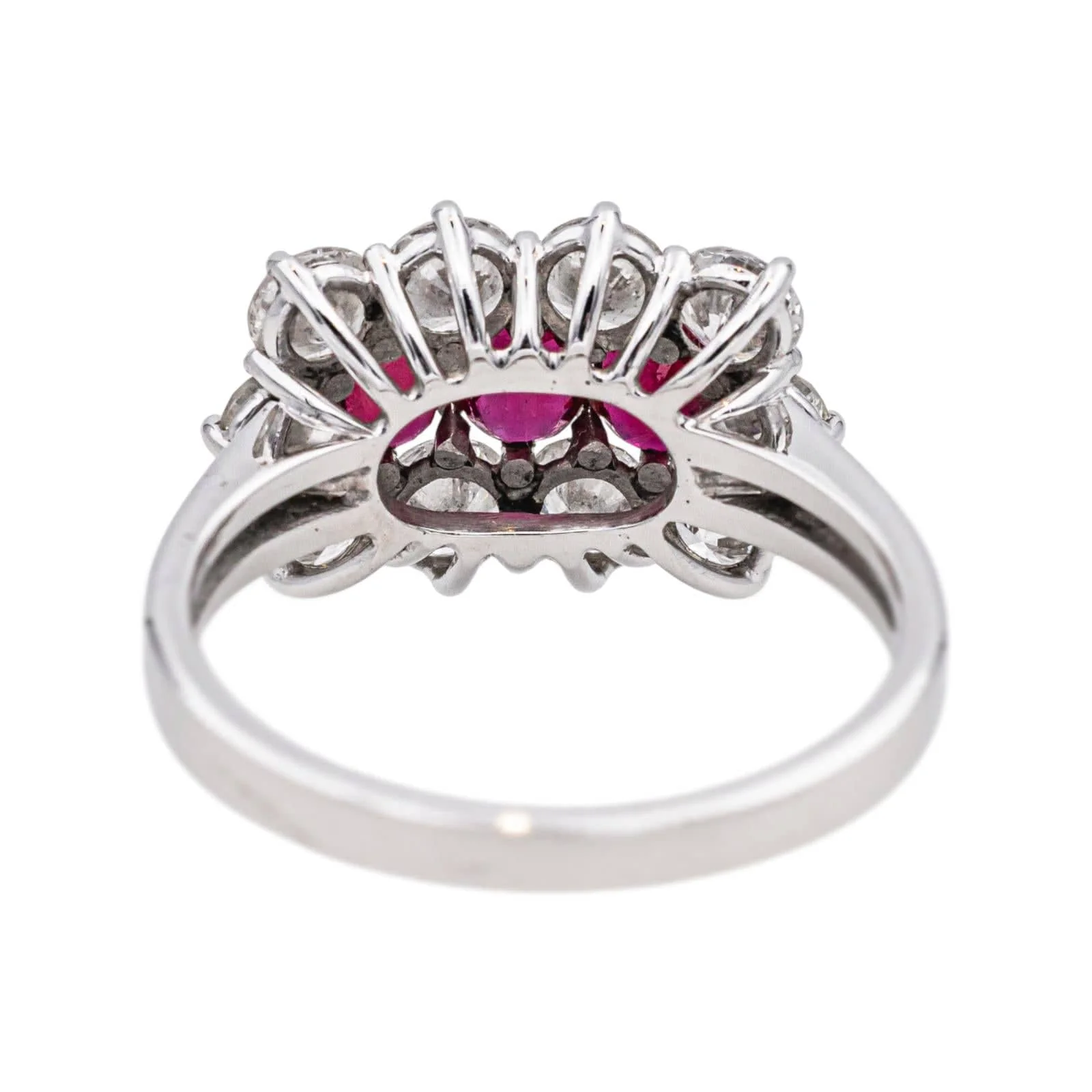 White gold ring Ruby, Diamond  - Image 5