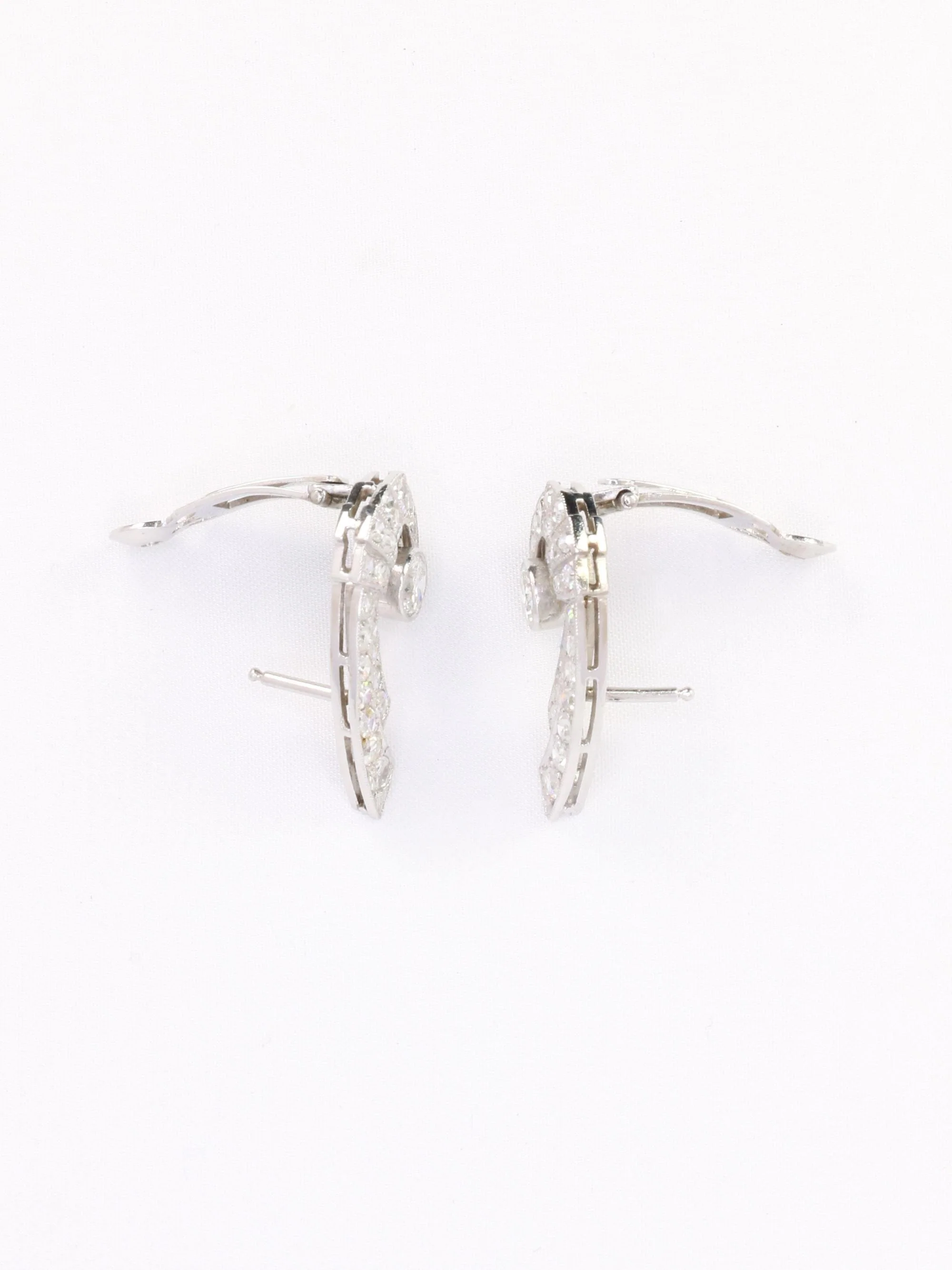 Art Deco Diamond Wings Earrings - Image 7