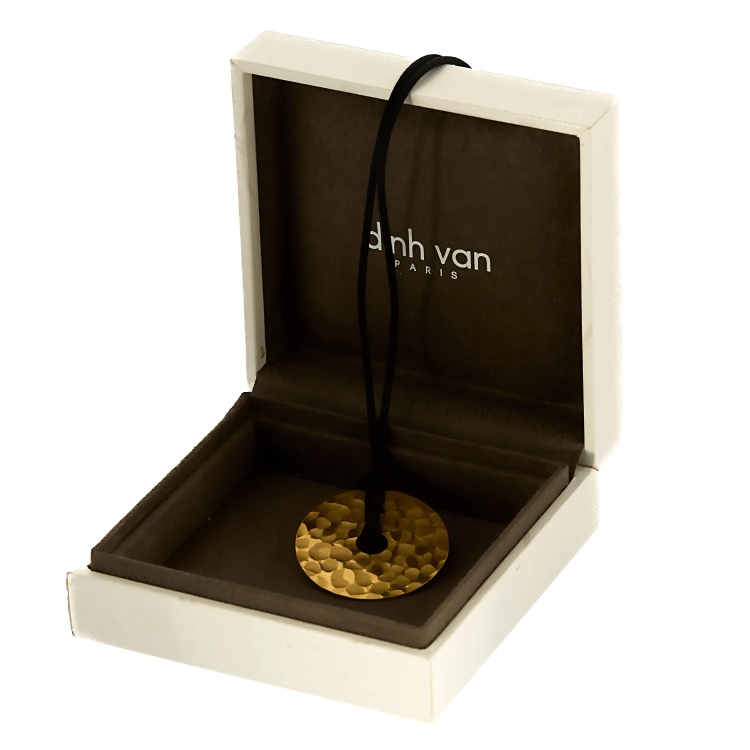 DINH VAN - PI - Yellow gold pendant and black silk cord  - Image 3