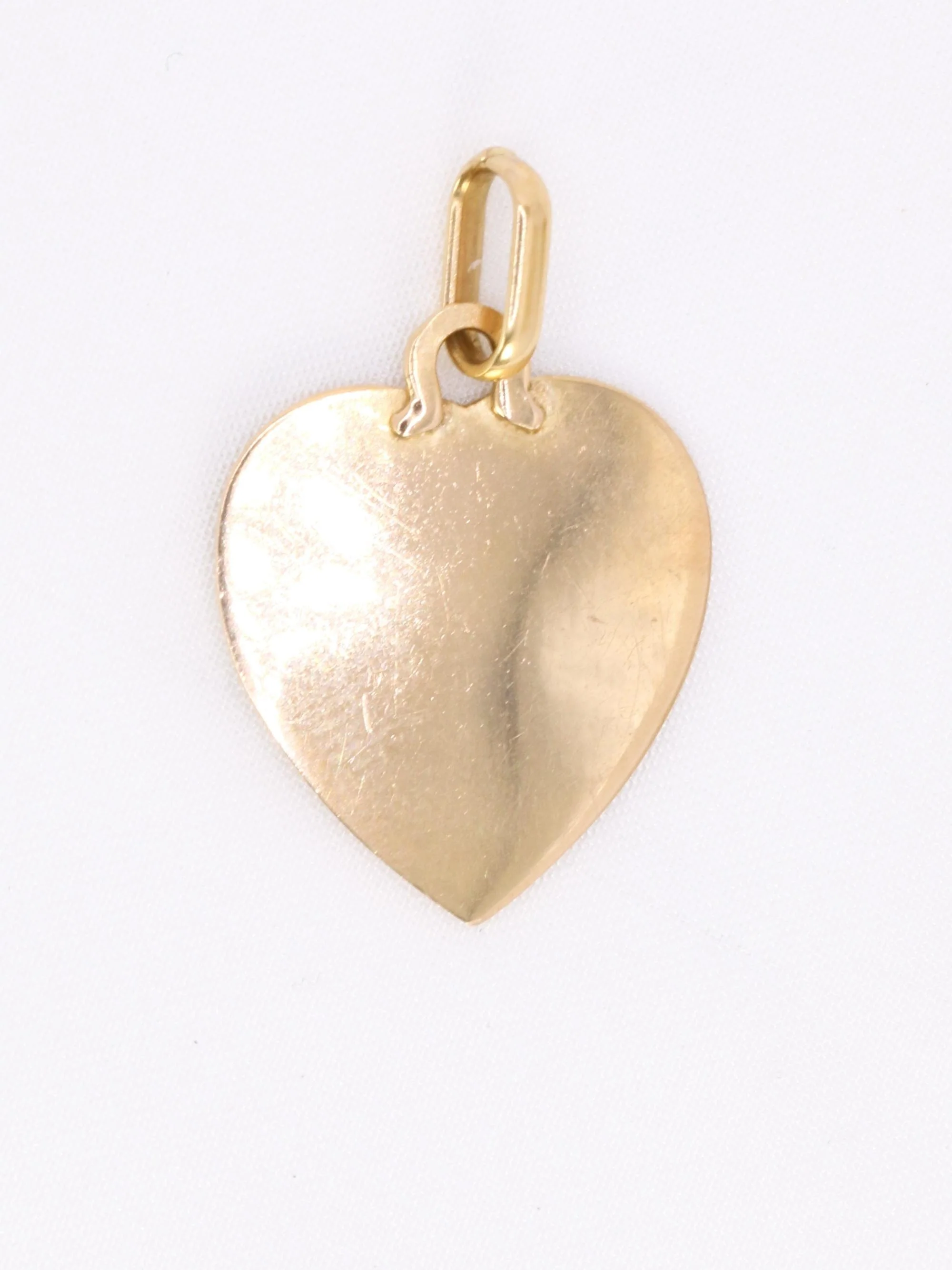 AUGIS - Love heart medal "More than yesterday, less than tomorrow" ruby yellow gold - Image 4