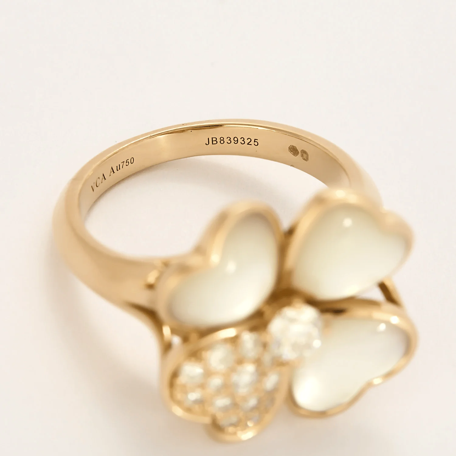 Van Cleef & Arpels - Cosmos - Convertible brooch in pink gold, mother-of-pearl and diamonds  - Image 7